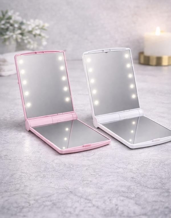 Espejo Pequeño Cuadrado-Led Cosmetic Mirror