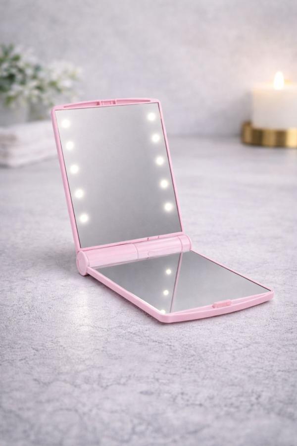Espejo Pequeño Cuadrado-Led Cosmetic Mirror