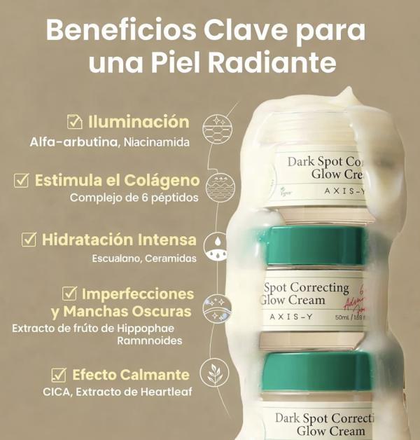 Crema Iluminadora Y Correctora De Manchas Oscuras Axis-y 50ml