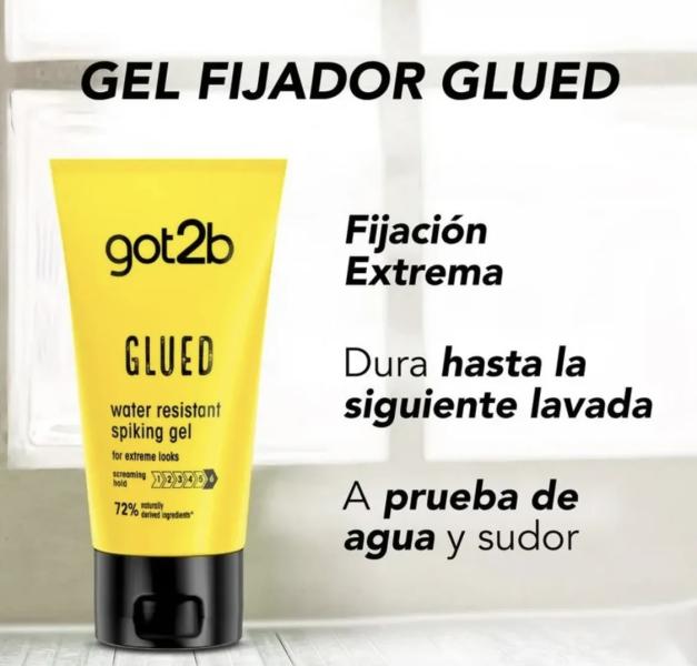 Gel Fijador De Cabello Resistente Al Agua Glued Got2b 150ml
