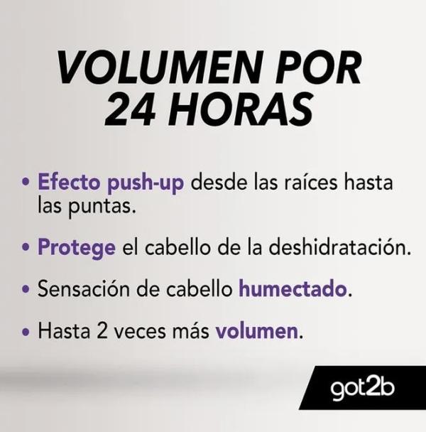 Laca Voluminizadora Con Efecto De 24Hrs Volumania Got2b 300ml