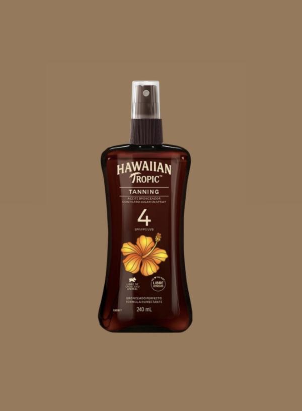 Aceite Bronceador En Spray Con Filtro Solar Hawallan Tropic 240ml