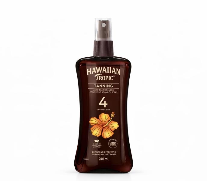 Aceite Bronceador En Spray Con Filtro Solar Hawallan Tropic 240ml