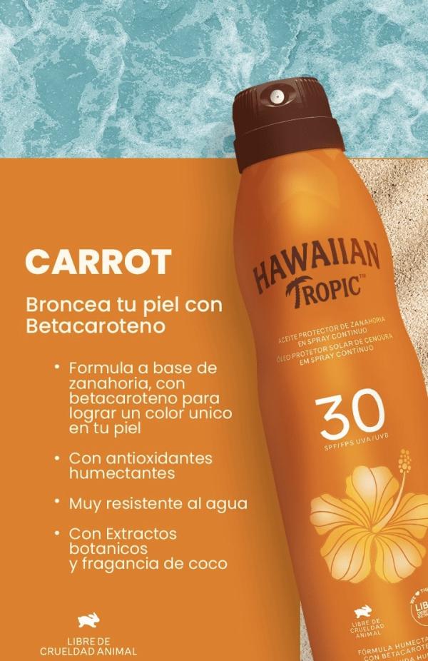 Aceite Protector De Zanahoria Con Filtro Solar De 180ml