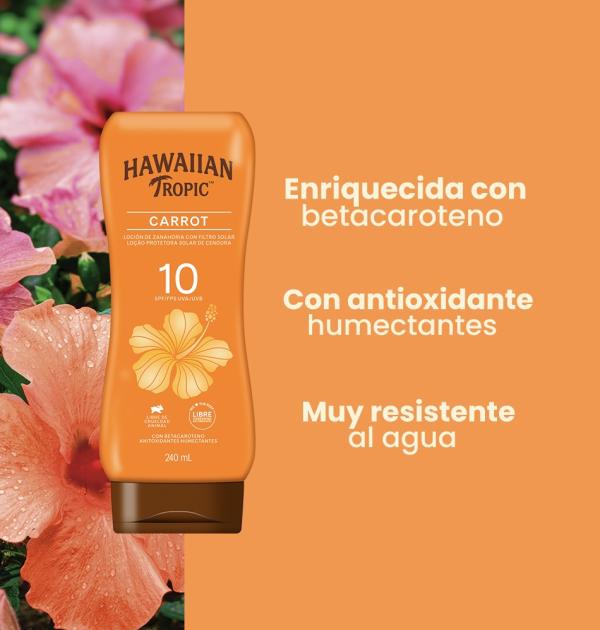 Locion De Zanahoria 10spf Hawaiian Tropic 240ml