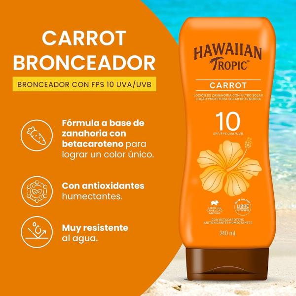Locion De Zanahoria 10spf Hawaiian Tropic 240ml