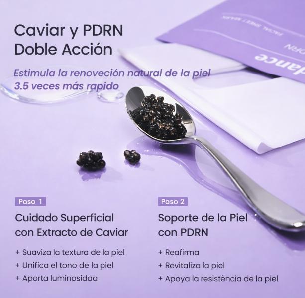 Caja x4 Unidades De Mascarillas Faciales De Caviar + PDRN Biodance