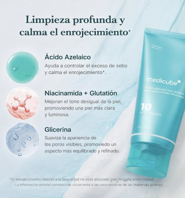 Limpiador En Espuma Con Acido Azelaico Y Niacinamida 120g