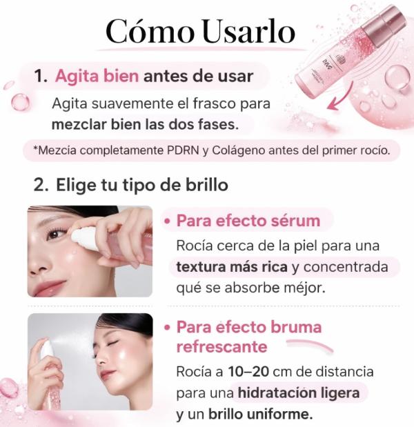 Serum De Bruma De Jalea Brillante De Colageno Rosa 100ml Medicube