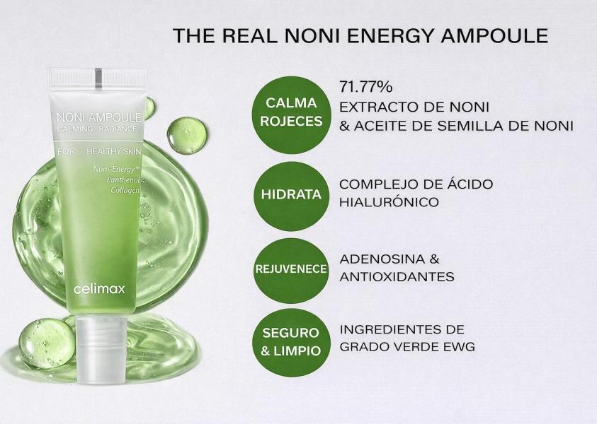 Mini Ampolla Reparadora Energética De Noni 10ml