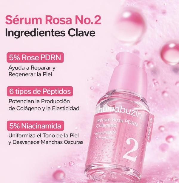 Serum Reafirmante De Colageno Y Rosa Numbuzin No.2 ( 30ml )