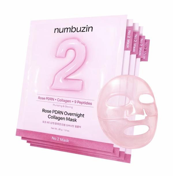 Mascarilla Noctura De Colageno Numbuzin No.2 De 4Pcs