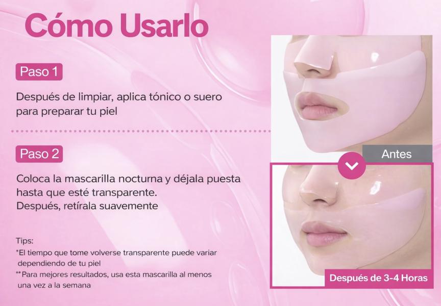 Mascarilla Noctura De Colageno Numbuzin No.2 De 4Pcs