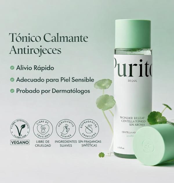 Tonico Facial Calmante Con Centella Asiatica Purito Seoul 200ml