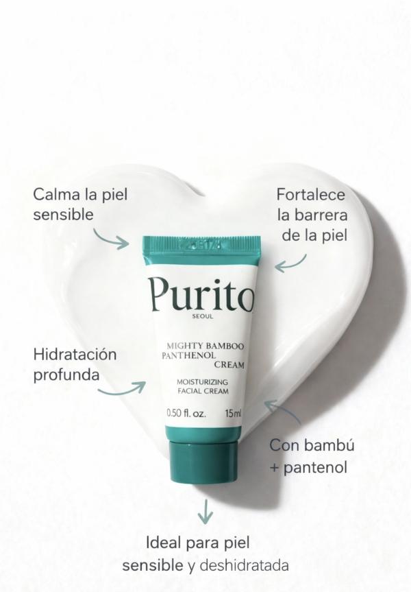 Poderosa Crema Mini De Bamboo Panthenol 15ml Purito