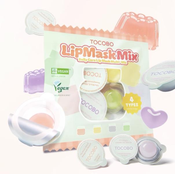 Paquetito De 4 Mini Mascarillas De Labios De Sabores Tocobo