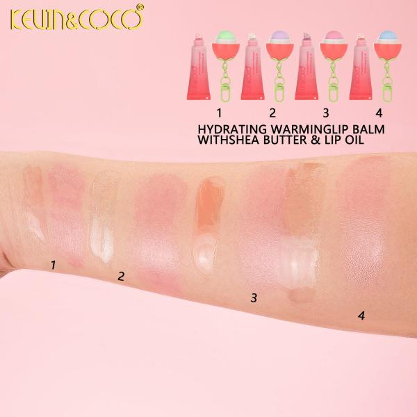 Duo De Balsamos De Labios De Fresita Con Llavero K&C