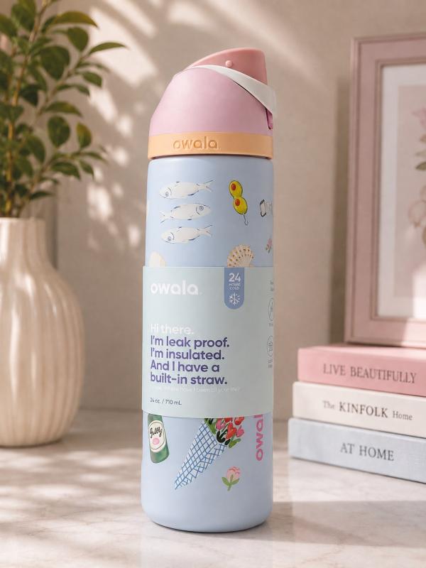 Botella Owala Decorada De 24oz