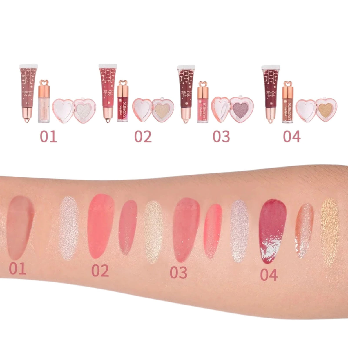 Llavero Con Lip Gloss E Iluminador Secret Box De Kevin&Coco