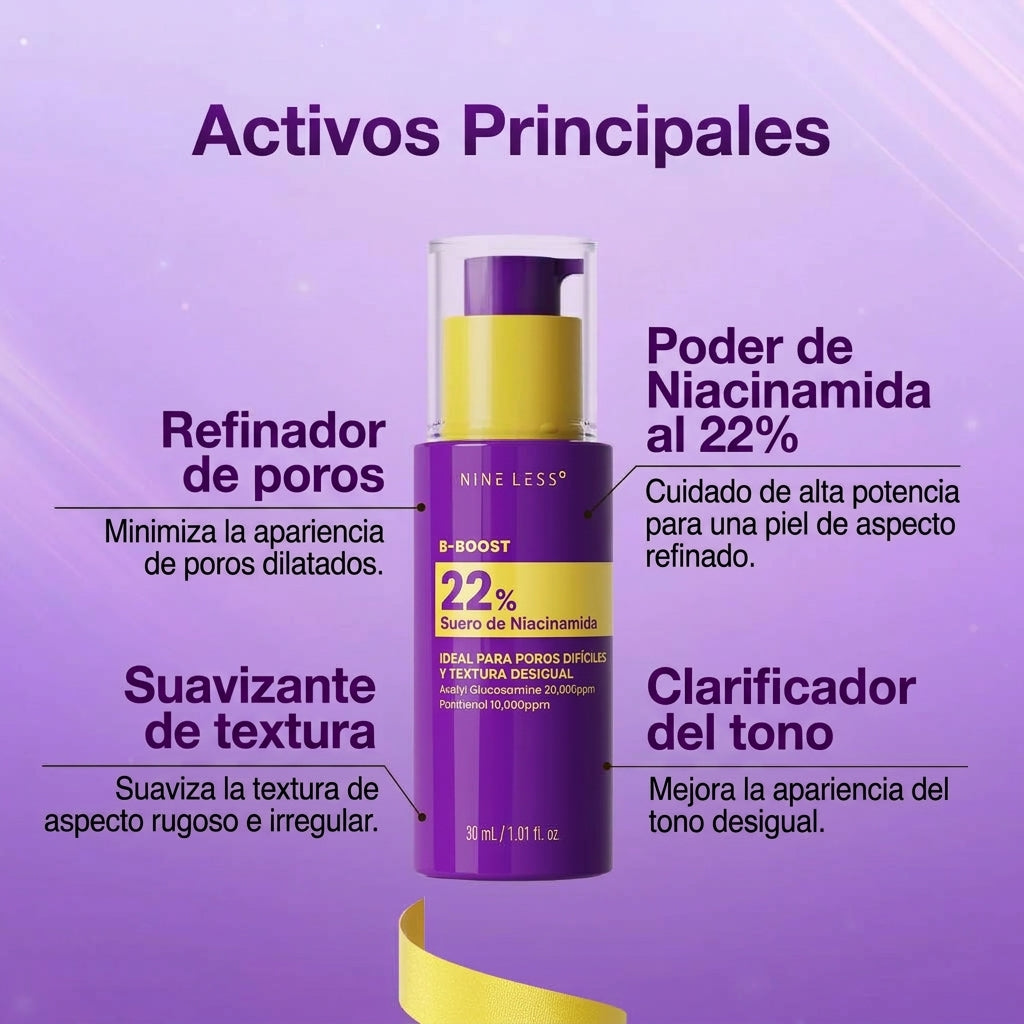 Serum Unificante Con Niacinamida Al 22% Nine Less