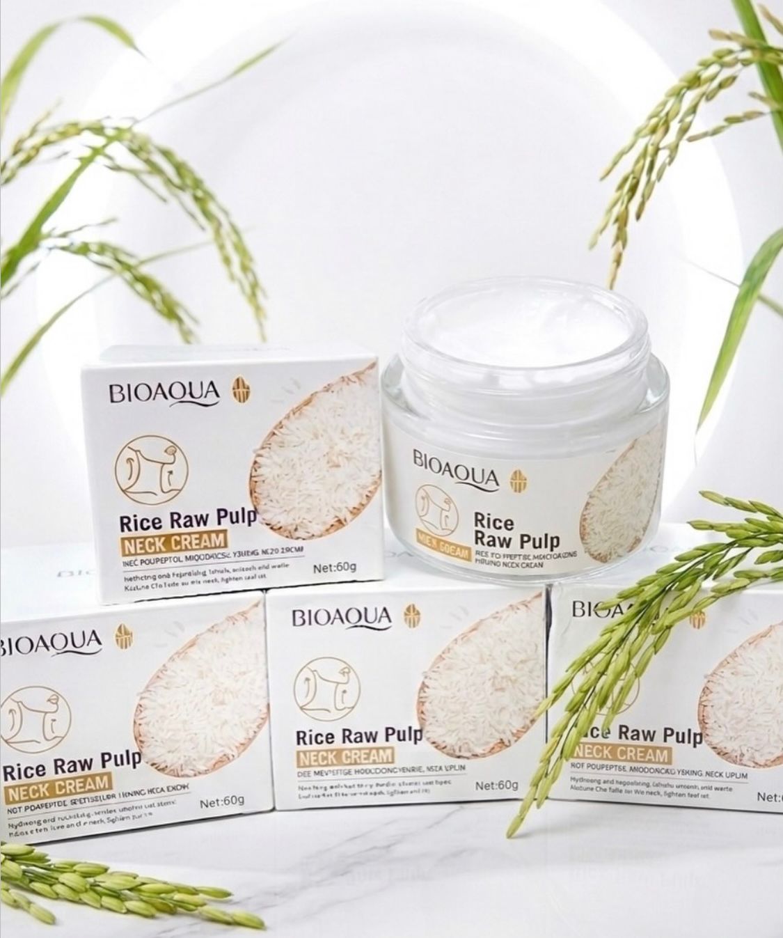 Crema De Pulpa De Arroz Para El Cuello Neck Cream Bioaqua