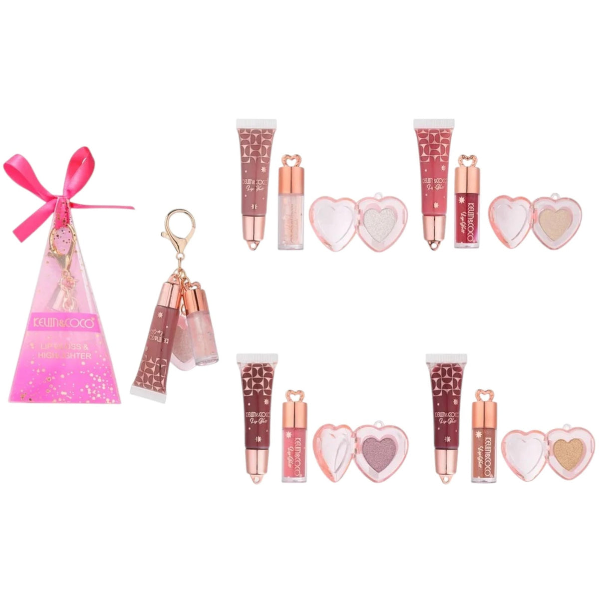 Llavero Con Lip Gloss E Iluminador Secret Box De Kevin&Coco