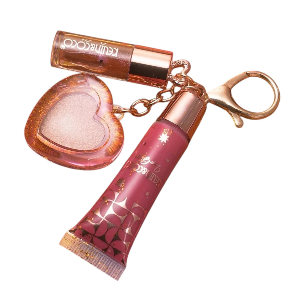 Llavero Con Lip Gloss E Iluminador Secret Box De Kevin&Coco