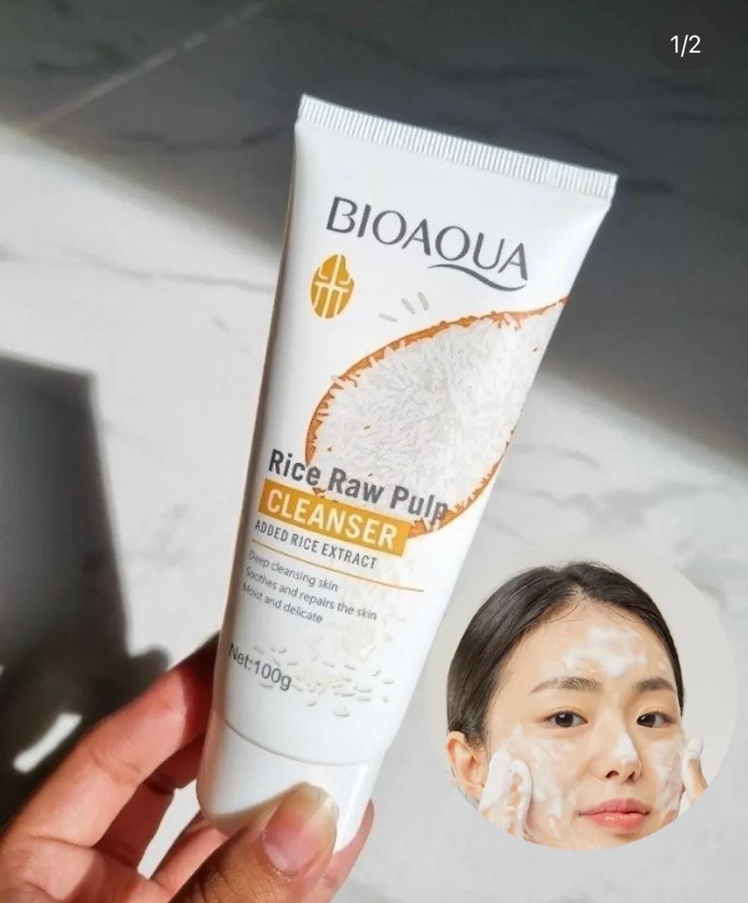 Limpiador Facial De Pulpa De Arroz Bioaqua