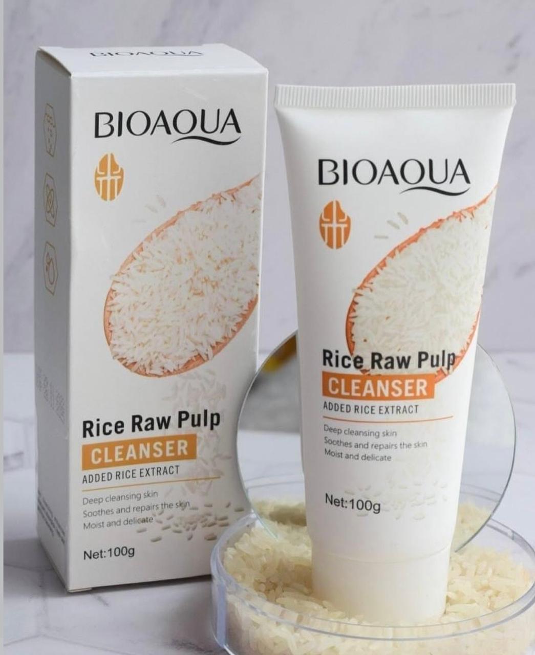 Limpiador Facial De Pulpa De Arroz Bioaqua